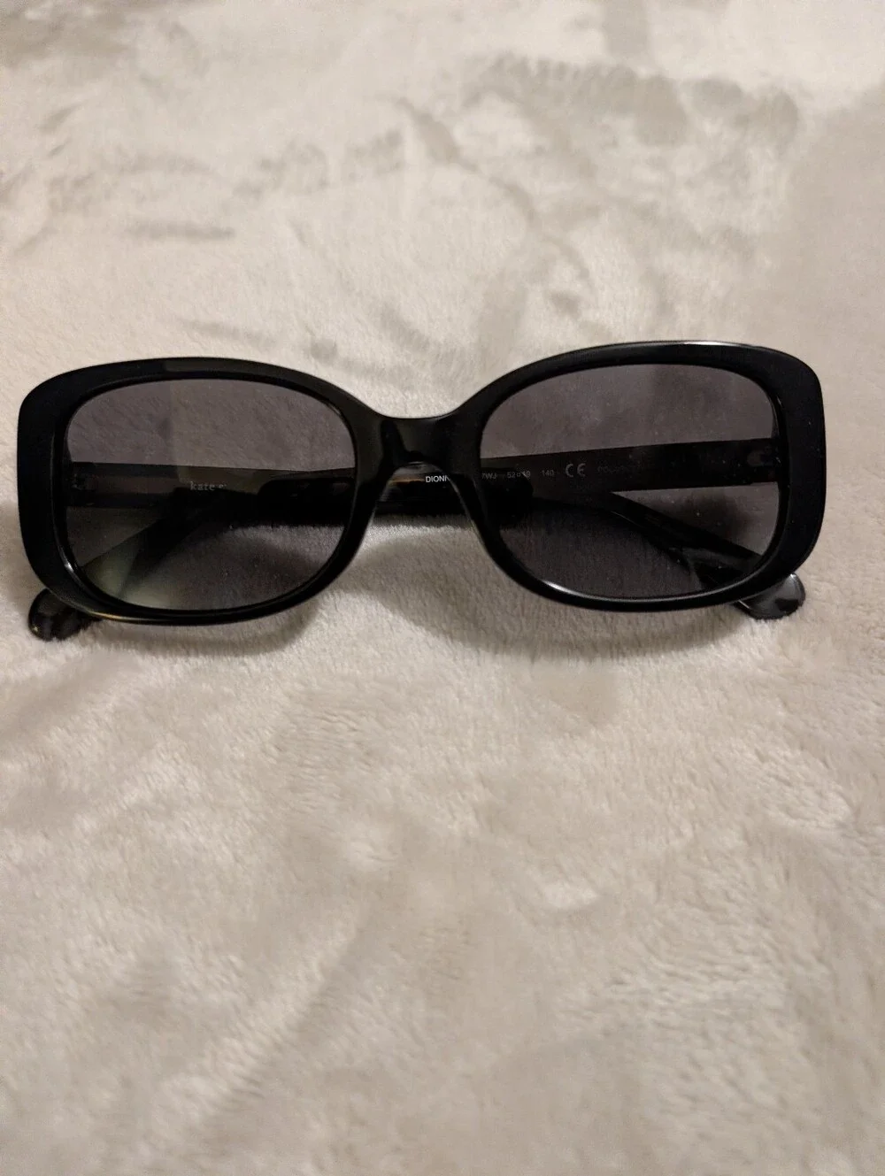 Kate Spade Dionna/S 807WJ Black Rectangle Sunglasses for Women New